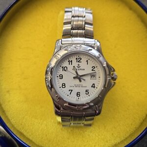 Calypso Stainless Steel Quartz Watch - White Dial